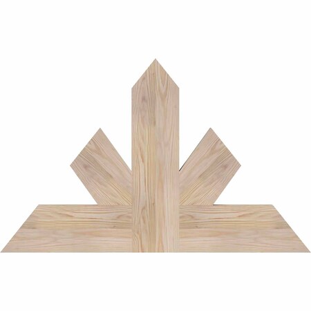 Ekena Millwork Saratoga Smooth Timber Gable Bracket, Douglas Fir, 36"W x 23"H x 1 1/2"D x 5 1/2"F, 15/12 Pitch GBW036X23X0206SAR00SDF